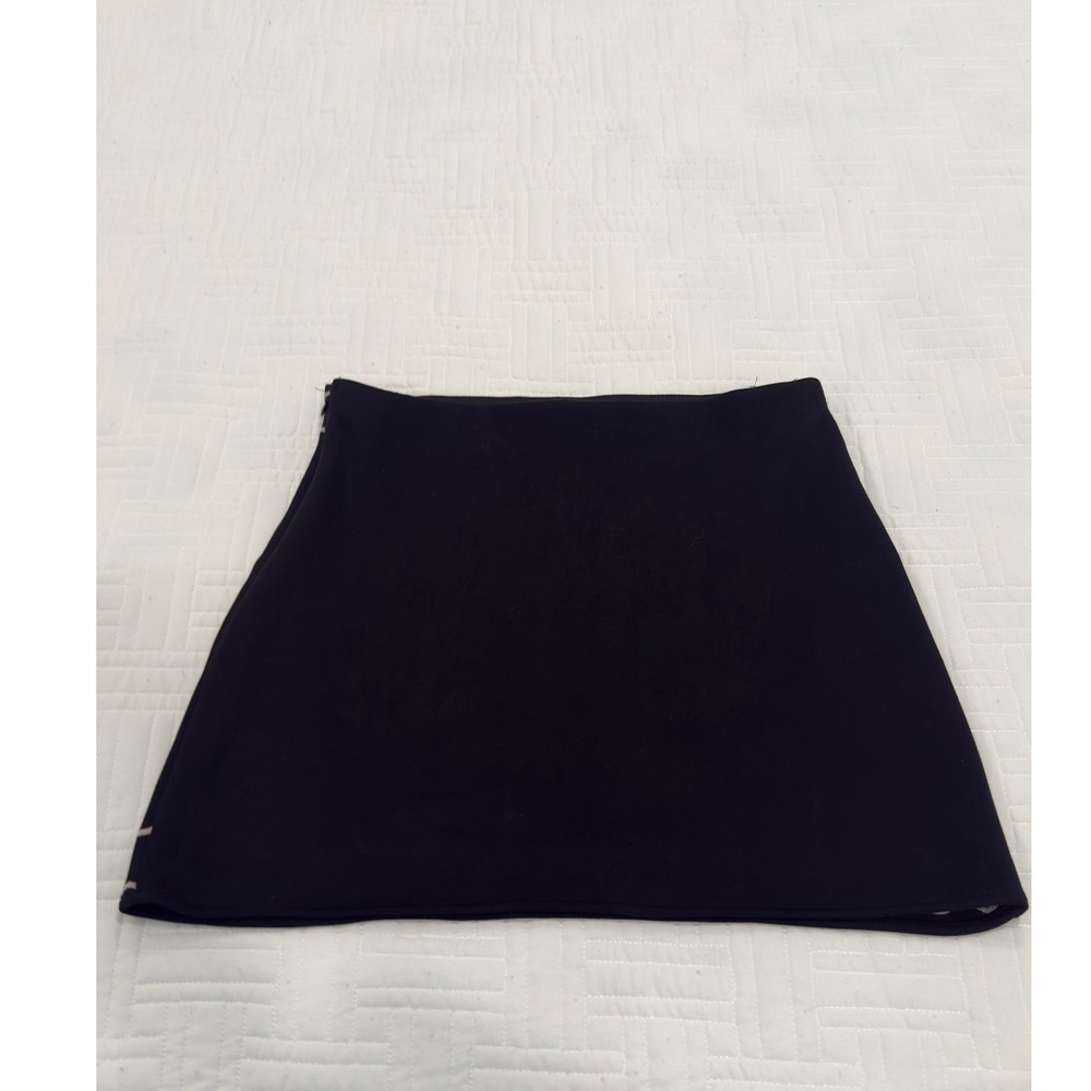 Dee Elly Black Embroidered Floral Mini Skirt Size L Boho A-Line BMDW315DIMK - Picture 4 of 8